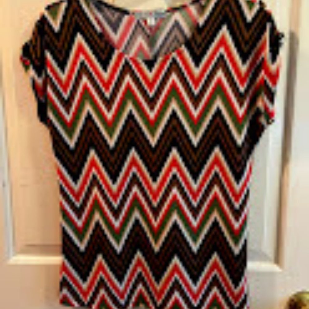 Vintage Suzie Cap Sleeve Dressy Blouse Size Small